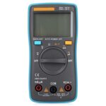 Multímetro digital portátil ZT98 CAT III 600V 2000 recuentos medidor probador de voltaje de corriente CA / CC con retroiluminación con pantalla LCD y soporte