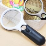 Mini portátil 3-45X de mano (negro), 3 LED White