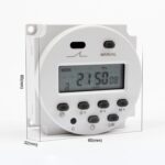 CN101A DC12V Microordenador Interruptor de tiempo Digital LCD Power Timer - Imagen 3
