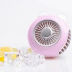 LORDNINO SBF003 Ventilador eléctrico portátil con carga USB de 3W con pulsera magnética, control de 3 velocidades