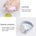 LORDNINO SBF003 Ventilador eléctrico portátil con carga USB de 3W con pulsera magnética, control de 3 velocidades - Imagen 4