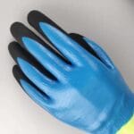 1 par de guantes antideslizantes resistentes al aceite resistentes al agua y al corte HEEP Ding Qing + esmerilados anticorte 2 veces - Imagen 3