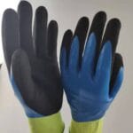 1 par de guantes antideslizantes resistentes al aceite resistentes al agua y al corte HEEP Ding Qing + esmerilados anticorte 2 veces - Imagen 4