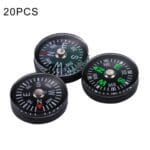 20 PCS 15mm Deportes al aire libre Camping Senderismo Puntero Guía Brújula de plástico Navegación para excursionistas, Entrega de colores aleatorios