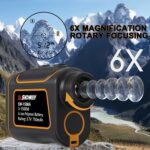 SNDWAY SW600A Medidor de distancia del buscador de rango del telescopio impermeable al aire libre de mano, 600 m - Imagen 4