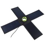 Cargador de panel solar superior tipo paraguas plegable HAWEEL de 28 W con puertos USB duales de 5 V 3 A máx., compatible con protocolo QC3.0 / FCP / SCP / AFC / SFCP - Imagen 2