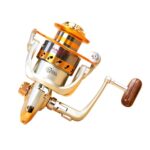 YUMOSHI Rodamientos de bolas Mango basculante Asiento de rueda Carrete giratorio de pesca, EF6000 - Imagen 2