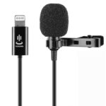 YICHUANG YC-LM10II Micrófono Lavalier de condensador de reducción de ruido inteligente de 8 pines, Longitud del cable: 1,5 m