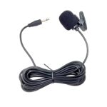 ZJ002MR Mono 3.5 mm Visera de coche con enchufe recto Intérprete inalámbrico Guía turístico Megáfono Micrófono de solapa con cable, Longitud: 3 m - Imagen 2