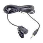 ZJ002MR Mono 3.5 mm Visera de coche con enchufe recto Intérprete inalámbrico Guía turístico Megáfono Micrófono de solapa con cable, Longitud: 3 m - Imagen 3
