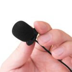 ZJ002MR Mono 3.5 mm Visera de coche con enchufe recto Intérprete inalámbrico Guía turístico Megáfono Micrófono de solapa con cable, Longitud: 3 m - Imagen 4