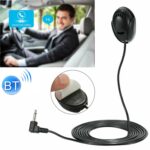 ZJ010MR Mono 2.5 mm Enchufe de cabeza en ángulo Navegación para automóvil Altavoz GPS Micrófono Bluetooth de pasta externa, Longitud: 3 m
