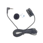 ZJ025MR Micrófono estéreo de solapa con clip adhesivo para coche GPS / Bluetooth Audio DVD Micrófono externo, Longitud del cable: 3 m, Codo de 90 grados Conector de 3,5 mm - Imagen 2