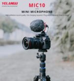 YELANGU MIC10 YLG9920A Micrófono de escopeta de vídeo condensador para entrevista profesional con cable de audio de 3,5 mm para videocámara DSLR y DV, Microphone - Imagen 4