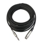 Cable de micrófono XLR hembra de 3 pines a 1/4 pulgada (6,35 mm) mono blindado de 1,8 m, Length: 1.8m - Imagen 3