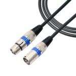 1.8m 3 pines XLR macho a XLR hembra MIC Cable blindado Micrófono Cable de audio