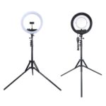 MANTOO RL-18 II 100-240V 55W 18 pulgadas Luz de relleno de anillo regulable de dos colores con trípode - Imagen 2