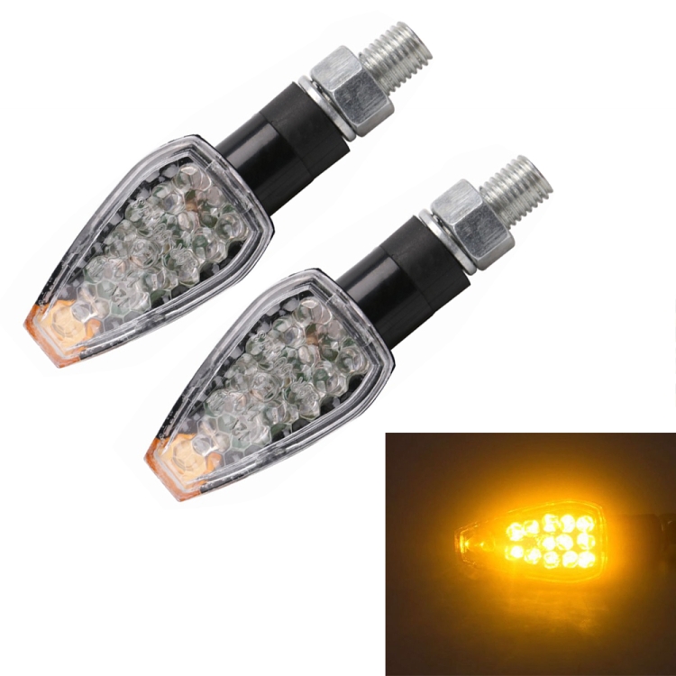 MOTA1259.jpg Luz de señal de giro modificada para motocicleta Speedpark Luz de recordatorio de giro de flecha triangular - Imagen 1