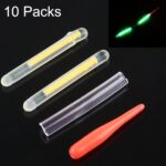 10 paquetes OCEAN SUN Ultrafine Luminous Float Night Fishing Light Stick, Visibilidad: 15 m, Tamaño: 2,2 x 20 mm
