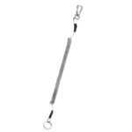 Cordón de resorte de TPU con llavero antipérdida multifuncional para exteriores, longitud: 32 cm, Anti-lost Keychain (Grey)