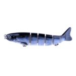 HENGJIA JM026 6 # 12,7 cm 22g Señuelos duros de plástico de múltiples secciones Señuelos de pesca artificiales con anzuelo triple, entrega de color aleatorio - Imagen 3
