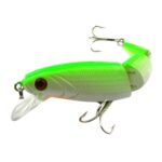 HENGJIA JM001-X 10.5cm 14g Señuelos duros de plástico multisección Señuelos de pesca artificiales con anzuelo triple, entrega de colores aleatorios