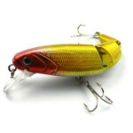 HENGJIA JM001-X 10.5cm 14g Señuelos duros de plástico multisección Señuelos de pesca artificiales con anzuelo triple, entrega de colores aleatorios - Imagen 2