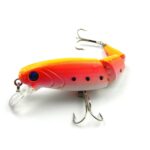 HENGJIA JM001-X 10.5cm 14g Señuelos duros de plástico multisección Señuelos de pesca artificiales con anzuelo triple, entrega de colores aleatorios - Imagen 3
