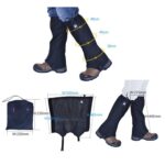 Aotu AT8909 125cm al aire libre Camping impermeable zapatos para la nieve cubre tela Oxford Anti-mosquitos cubiertas para pies, Aotu AT8909 Red - Imagen 3
