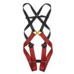 XINDA XDA9516 Poliéster para escalada al aire libre Cable de alta resistencia Cinturón de seguridad de cuerpo entero cuesta abajo ajustable Tamaño de los niños: S - Imagen 2