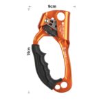 XINDA TP-8606 Pinza de cuerda de mano anticaída para trabajo aéreo de escalada en roca al aire libre para cuerda de 8-12 mm de diámetro izquierda, Left - Imagen 2