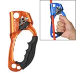 XINDA TP-8606 Pinza de cuerda de mano anticaída para trabajo aéreo de escalada en roca al aire libre para cuerda de 8-12 mm de diámetro derecha, Right