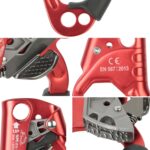 XINDA TP-8606 Pinza de cuerda de mano anticaída para trabajo aéreo de escalada en roca al aire libre para cuerda de 8-12 mm de diámetro derecha, Right - Imagen 4