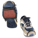 1 par de cubiertas de zapatos antideslizantes para exteriores de arena gruesa de doble cara para suelo de nieve y hielo