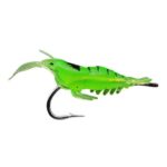 10 Uds 4cm pesca cebo tipo camarón Artificial suave señuelos Popper cebos con gancho, Green Shrimp with Hook - Imagen 2