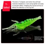 10 Uds 4cm pesca cebo tipo camarón Artificial suave señuelos Popper cebos con gancho, Green Shrimp with Hook - Imagen 4
