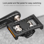 PROMEND PD-M04 1 par Mountain Bicicletas de bicicleta Pedal Gire la hebilla de pedal plano - Imagen 4