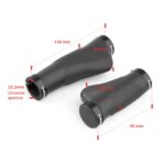 PROMEND GR-506 1 Par de goma de la bola ergonómica de la bicicleta de la bicicleta (90 mm + 130 mm) - Imagen 3