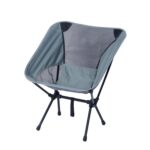 Pequeña silla plegable portátil para acampar al aire libre, ocio, playa, Small(Grey)