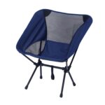 Pequeña silla plegable portátil para acampar al aire libre, ocio, playa, Small(Navy Blue)