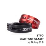 Piezas de bicicleta de aleación de aluminio con abrazadera para tija de sillín de bicicleta de carretera ZTTO MTB, diámetro: 34,9 mm, 34.9mm - Imagen 3