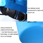 Bolso de hombro doble impermeable al aire libre Saco seco Bolsa de barril de PVC, Capacidad: 20L, Capacity: 20L (Sky Blue) - Imagen 4