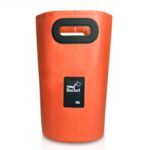 Fregadero plegable portátil para exteriores, cubo plegable de PVC, capacidad: 15 l, 15L Orange