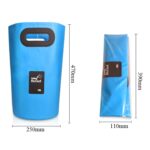 Fregadero plegable portátil para exteriores, cubo plegable de PVC, capacidad: 15 l, 15L Green - Imagen 3