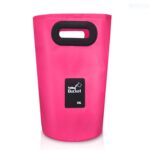 Fregadero plegable portátil para exteriores, cubo plegable de PVC, capacidad: 15 l, 15L Rose Red - Imagen 2
