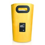 Fregadero plegable portátil para exteriores, cubo plegable de PVC, capacidad: 15 l, 15L Yellow