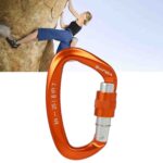 XINDA XD-Q9628 escalada profesional en forma de D Master Lock mosquetón hebilla de seguridad suministros de equipo de escalada al aire libre, XD-Q9628 (Orange)