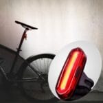 Luz trasera de bicicleta LED de un solo color recargable USB desmontable AQY-096 IPX4, White