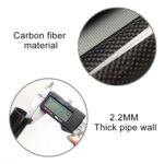 TOSEEK 3K Fibra de carbono Bicicleta de montaña Bicicleta de carretera Tubo de asiento de bicicleta Tija de sillín Montaje de asiento Poste de asiento Accesorios de bicicleta, Tamaño: 31.6x400mm - Imagen 4