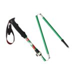 Bastones de trekking de aleación de aluminio plegables portátiles de 5 nodos, longitud plegable: 35 cm, Folding Length : 35CM (Green) - Imagen 2